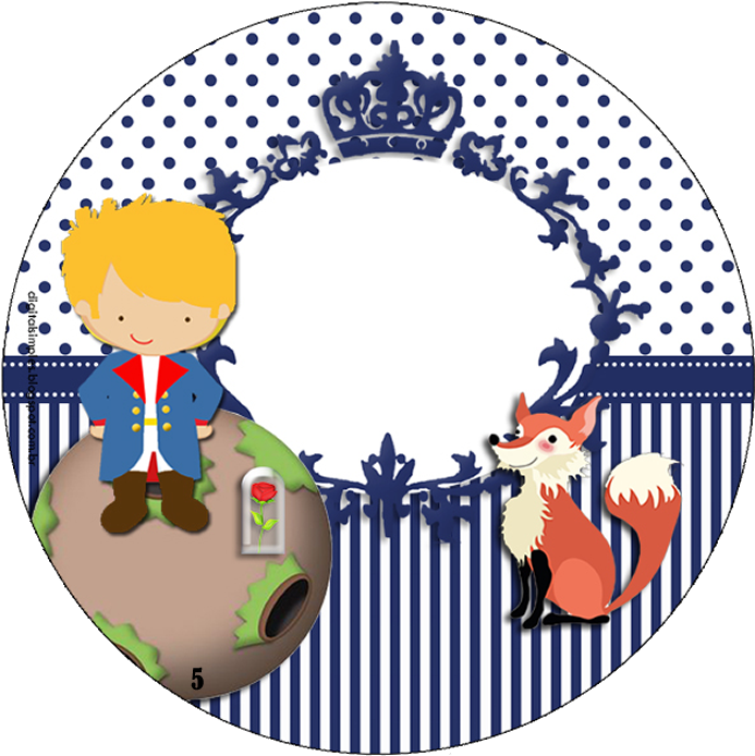 50 Adesivos Personalizados Pequeno Principe - Half Tone Png (800x780), Png Download