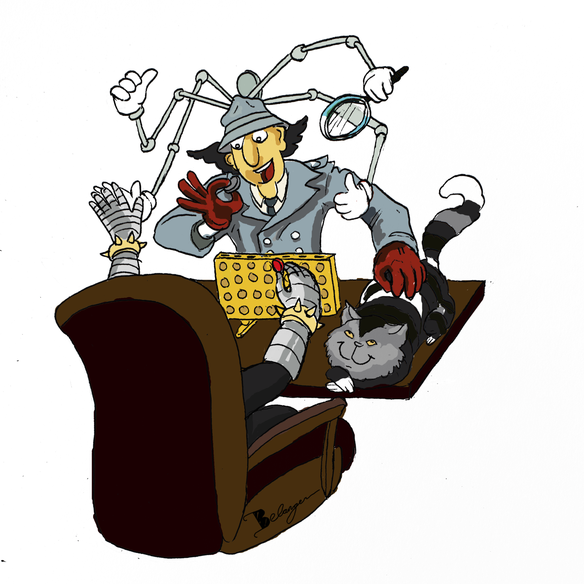 Go Go Gadget Friends - Cartoon (2048x2048), Png Download