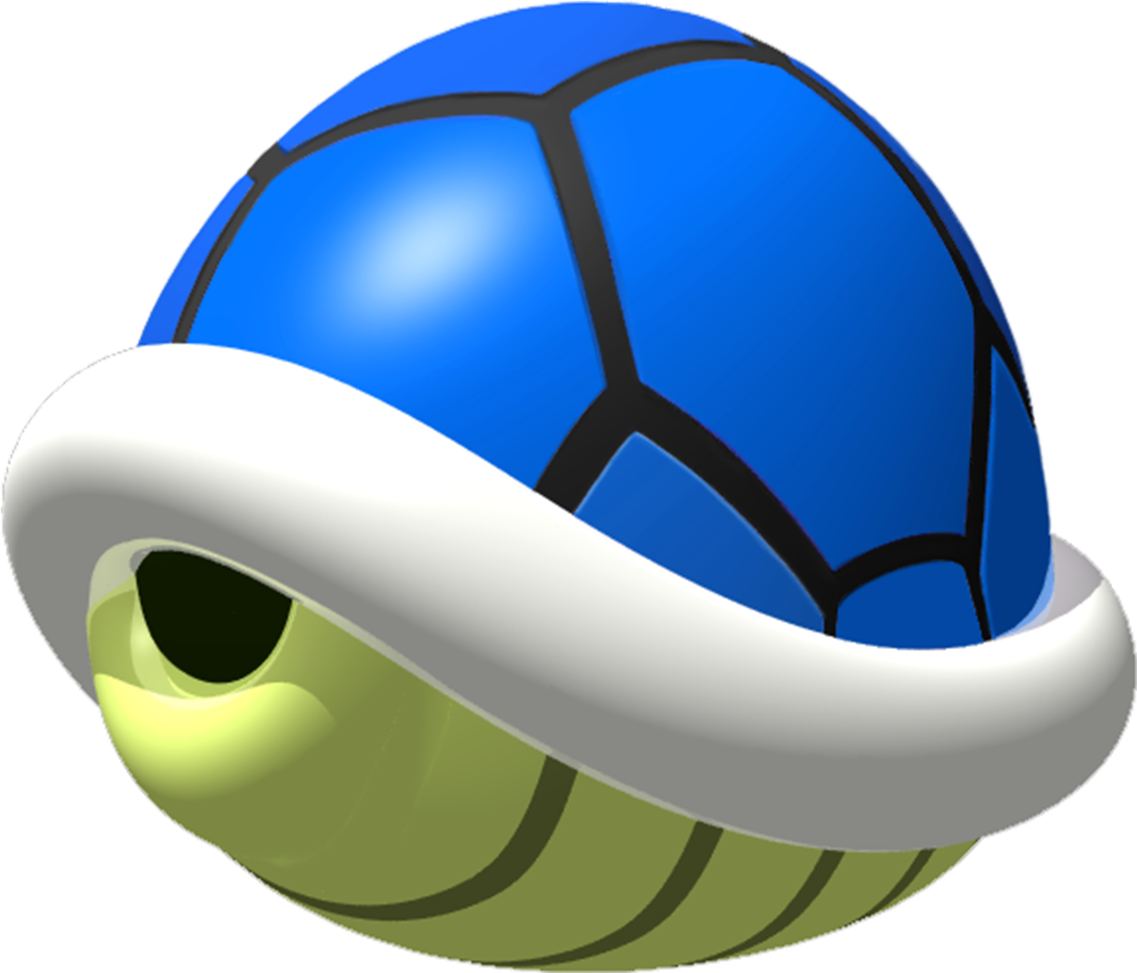 Blue Shell - Mario Kart Red Shell (1660x1428), Png Download