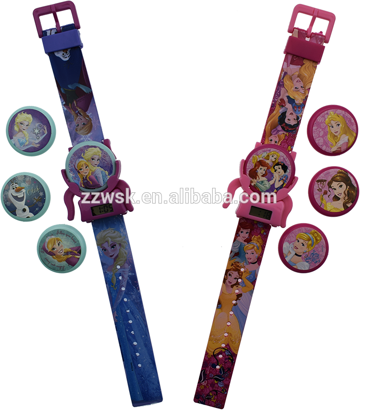 Flying Saucer Cartoon Design Band Watch With Lcd Display - Strap (1000x1000), Png Download