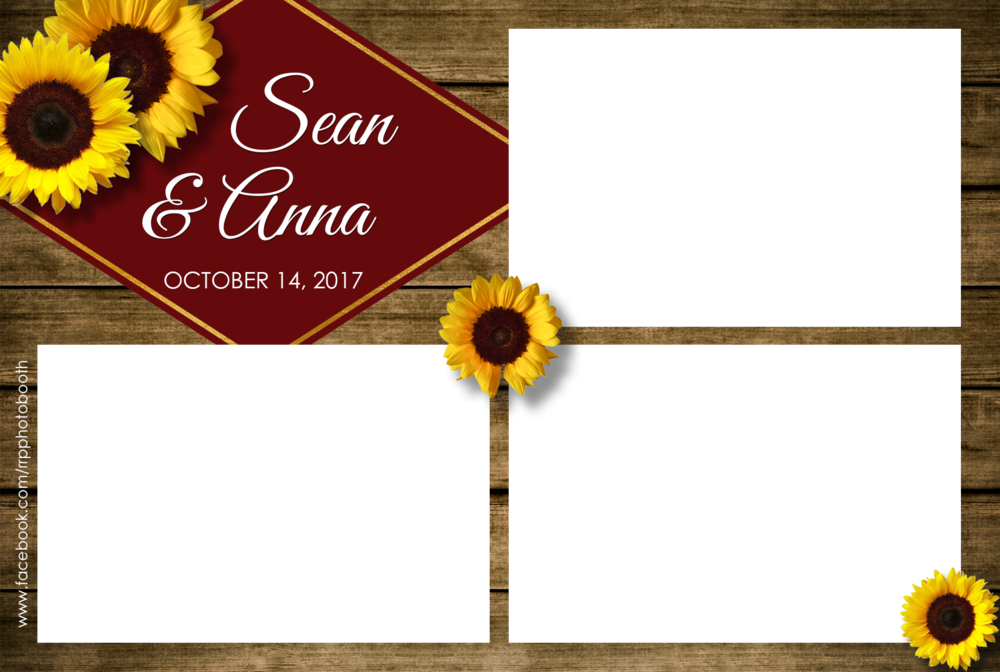 Annasean Template Overlay - Sunflower (1000x672), Png Download