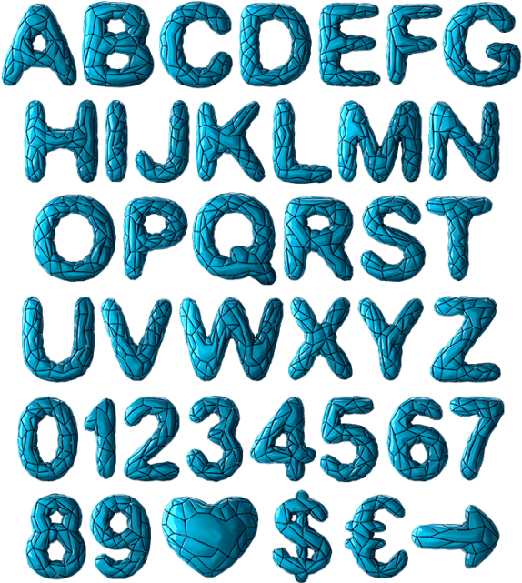 Exo Shell Font (595x677), Png Download