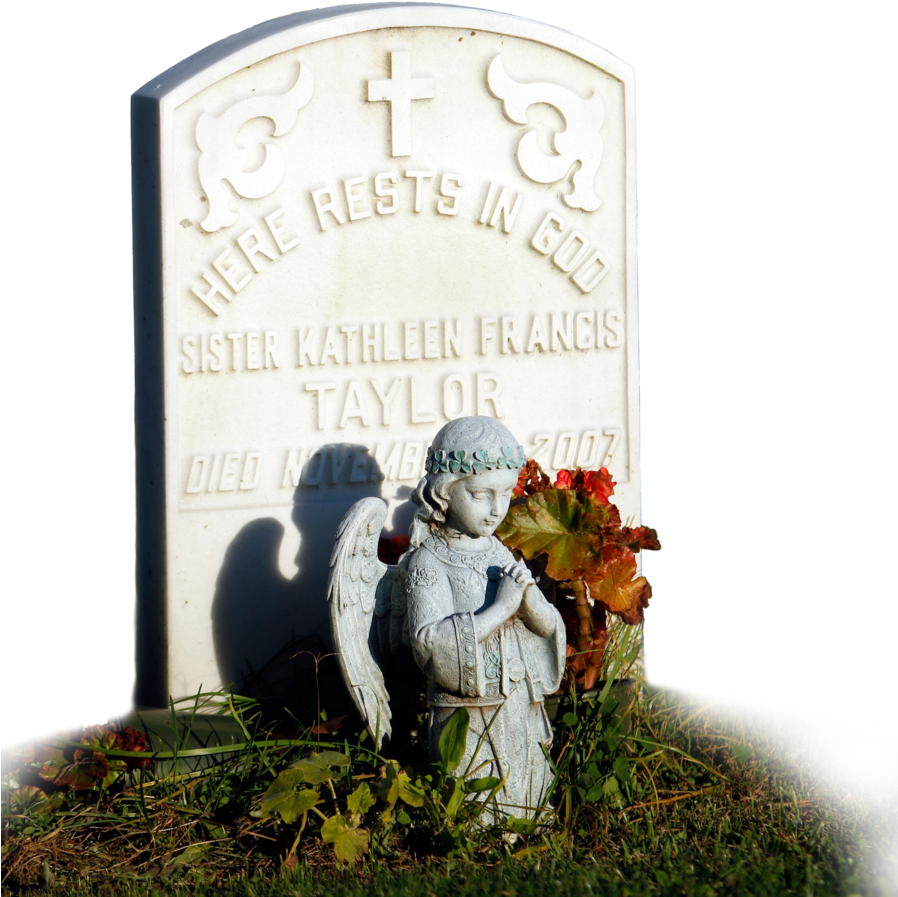 Focuses On Burying, Praying For Forgotten Dead - Headstone (897x1000), Png Download