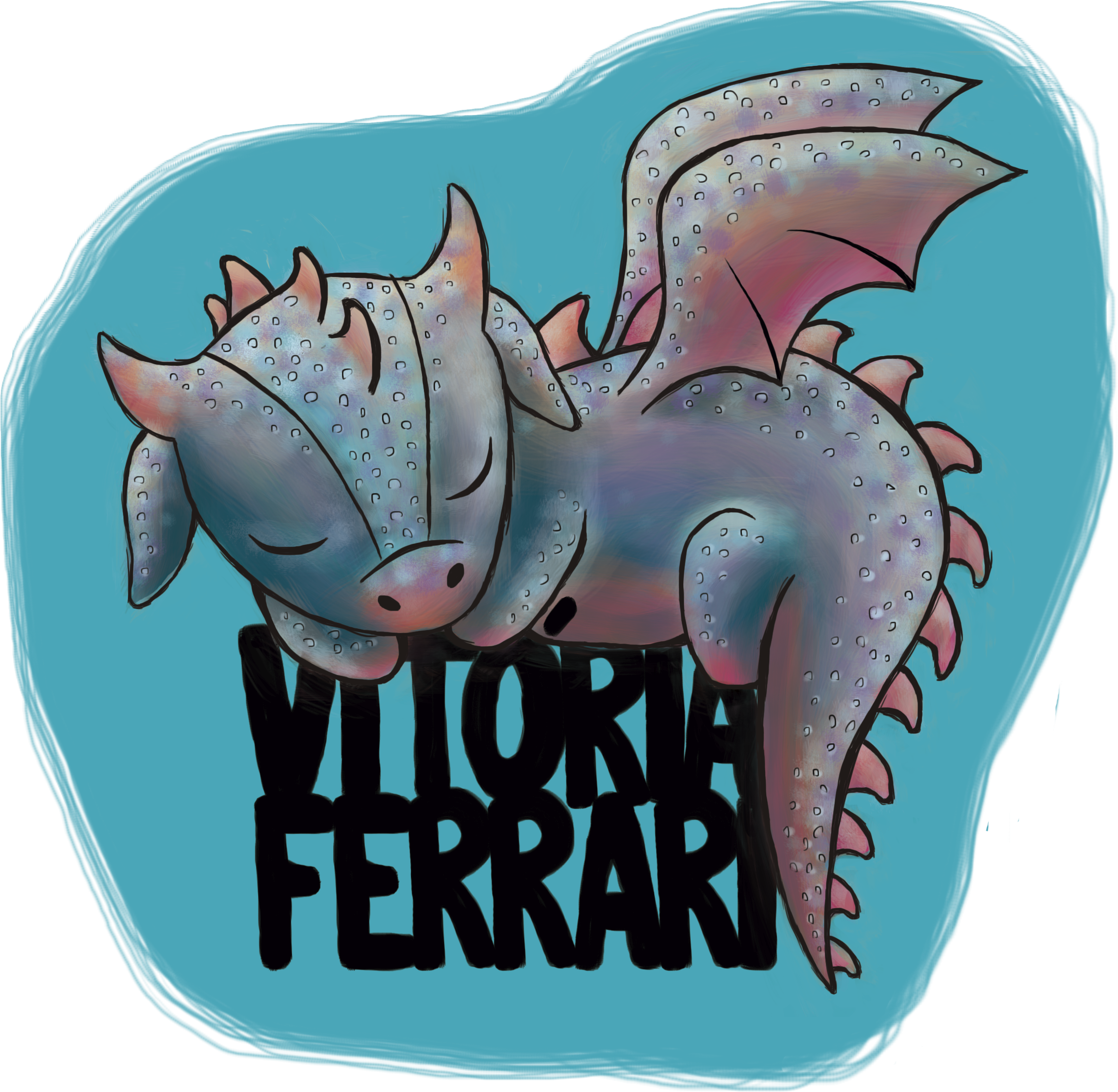 Vitória Ferrari - Cartoon (2993x2947), Png Download
