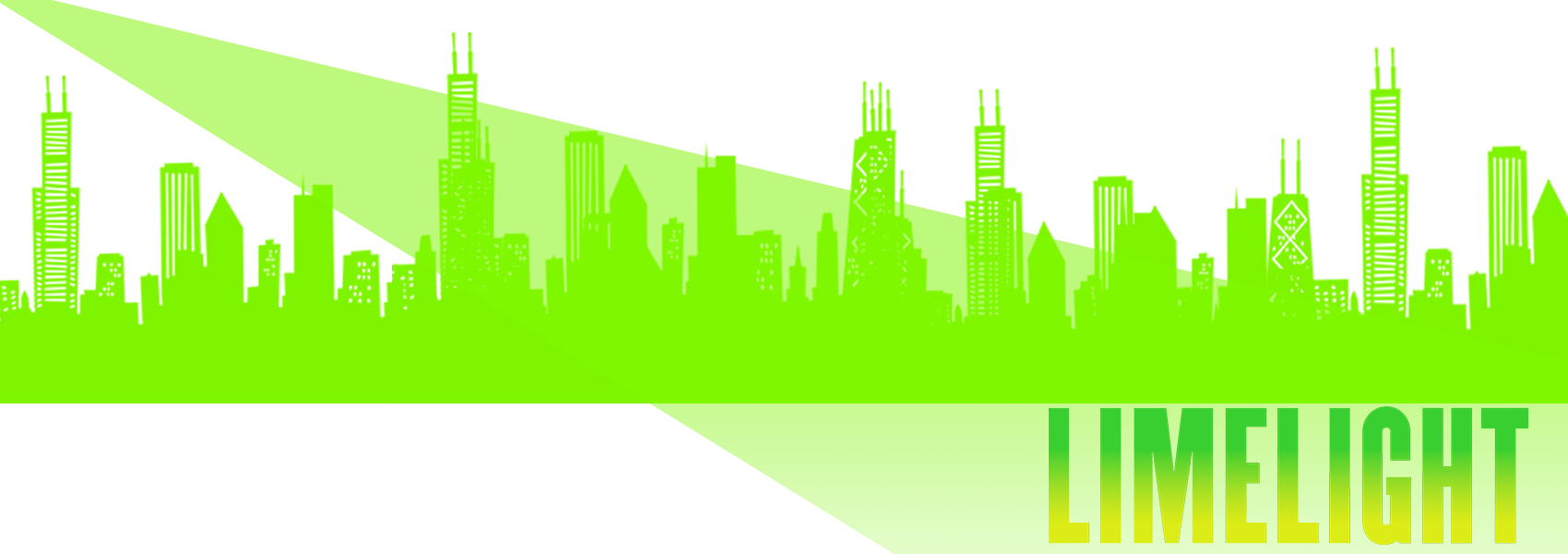 Limelightcoverphoto - Chicago Skyline Cartoon (1700x600), Png Download