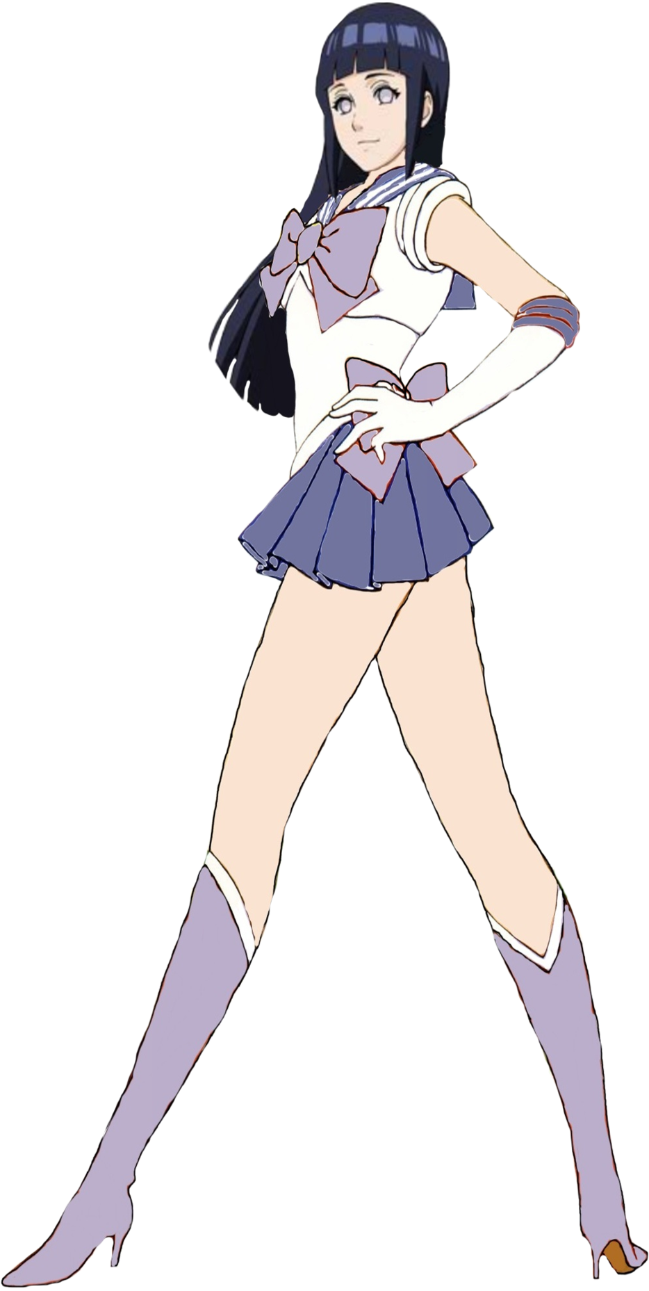 Hinata Hyuga Sailor Moon (1024x1861), Png Download