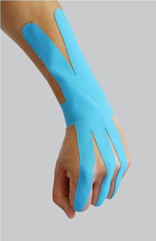 Cinta Kinesiológica Pre-cut Para Muñeca - Poster (700x899), Png Download