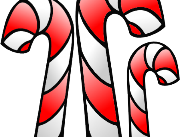 Candy Canes Border Clipart (640x480), Png Download