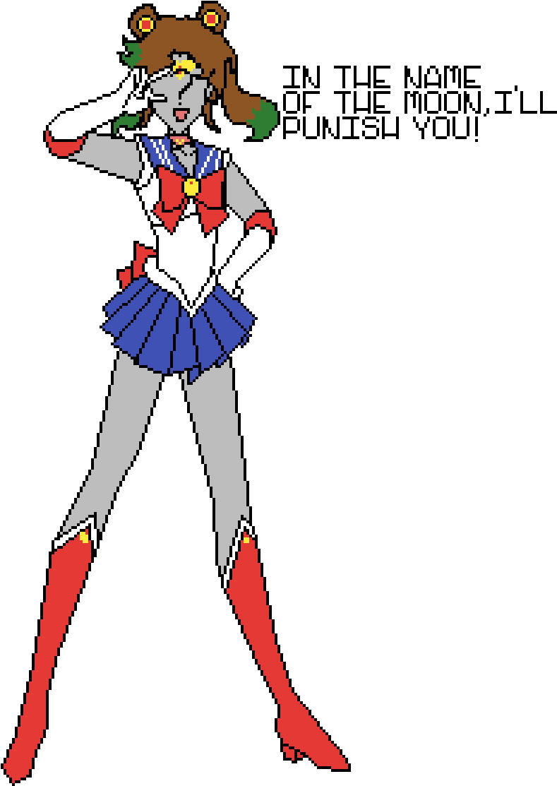 Jeremy As Sailor Moon - Cartoon (1200x1200), Png Download