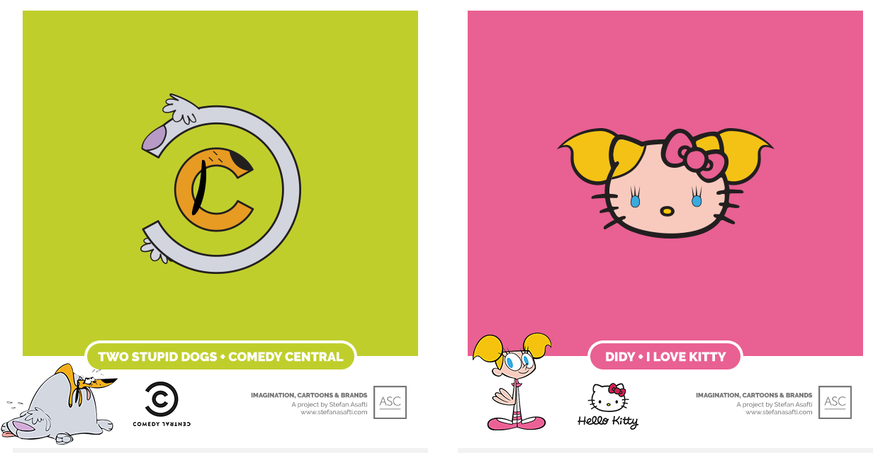Comedy Central And Hello Kitty, Two Stupid Dogs, Deedee - Hello Kitty (1400x639), Png Download