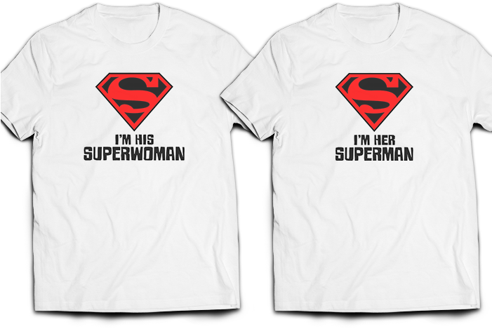 Superman & Superwoman T-shirt - Superman (700x525), Png Download