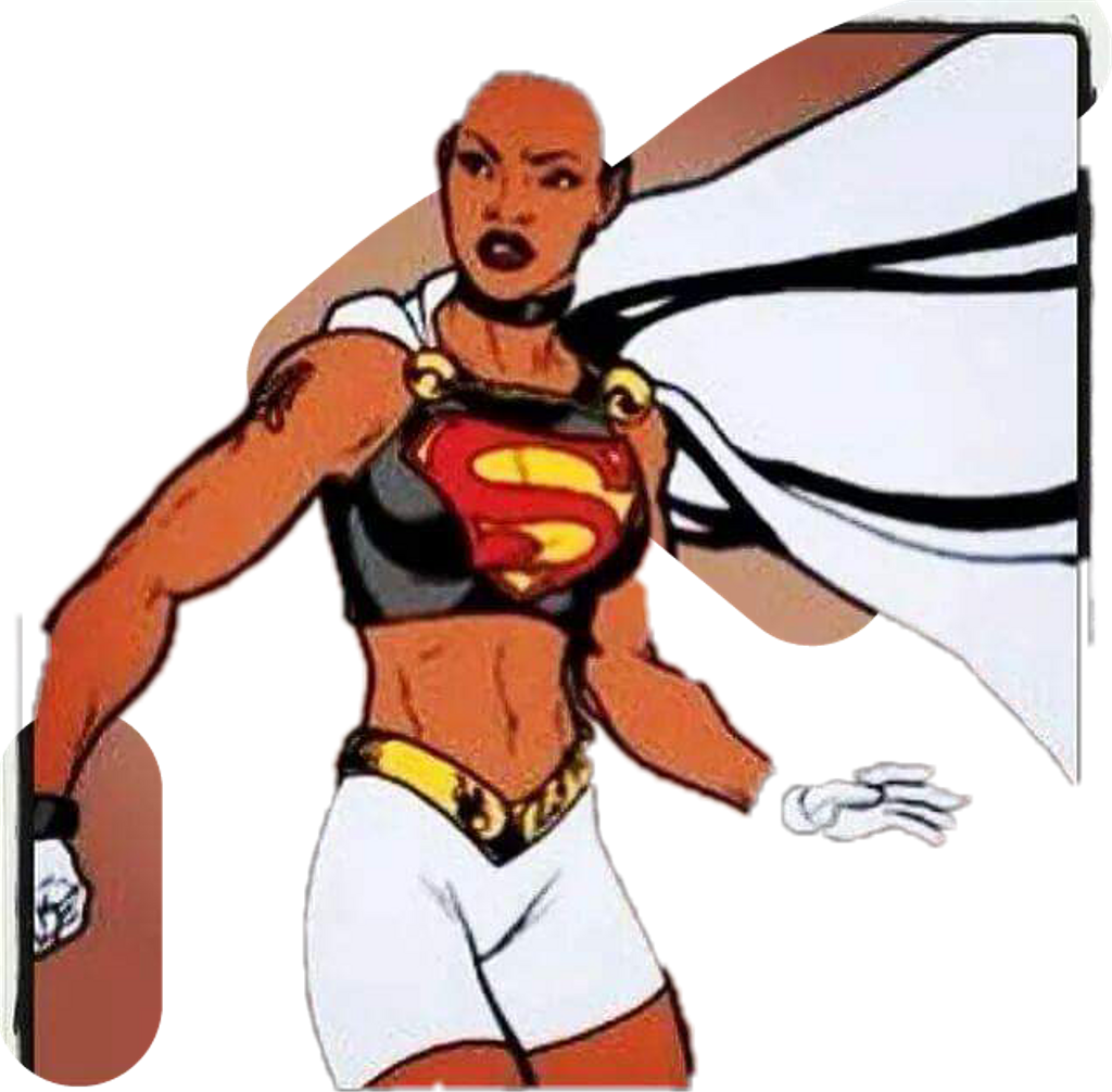 Superwoman Sticker - Cartoon (1024x1006), Png Download