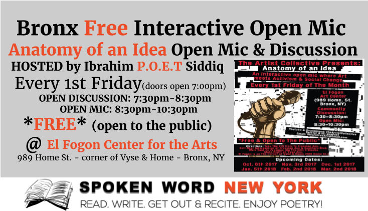 Bronx Free Open Mic - Flyer (953x722), Png Download