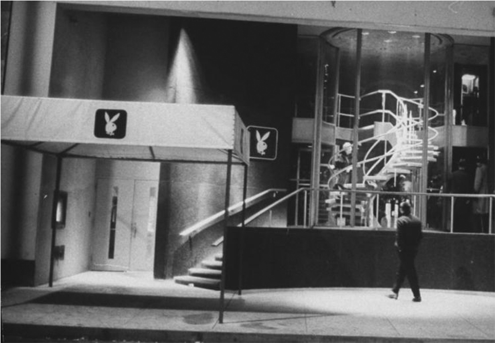 Original 1960s Playboy Bunny Logo Sign From The Manhattan - Monochrome (1000x1000), Png Download