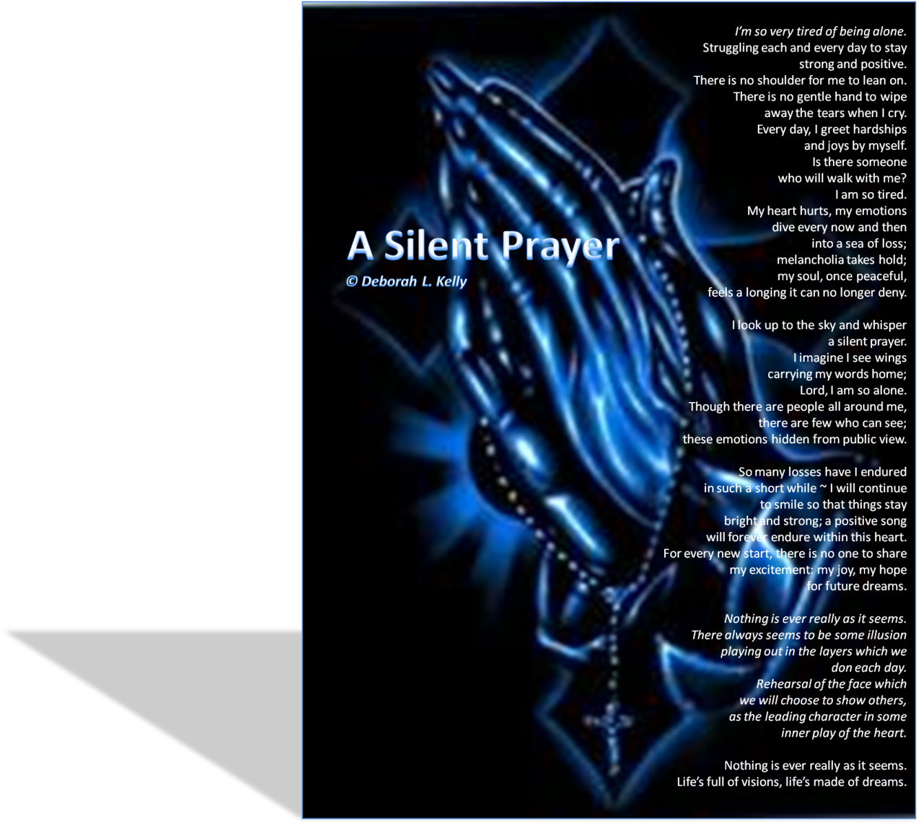 Another Of My Poetographs - Praying Hands Gif (1346x1200), Png Download