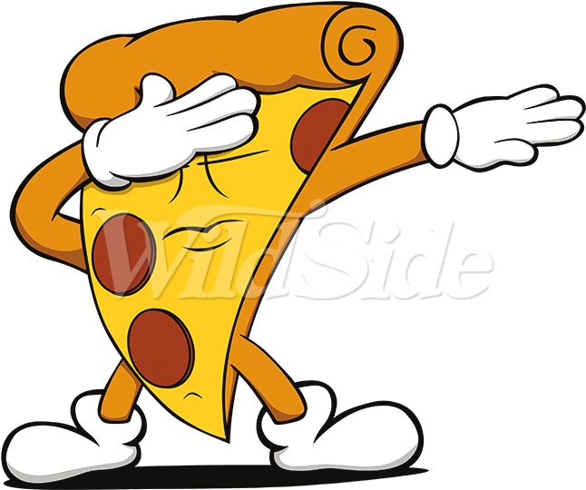 Dabbing Pizza Slice Stock Transfer (675x675), Png Download