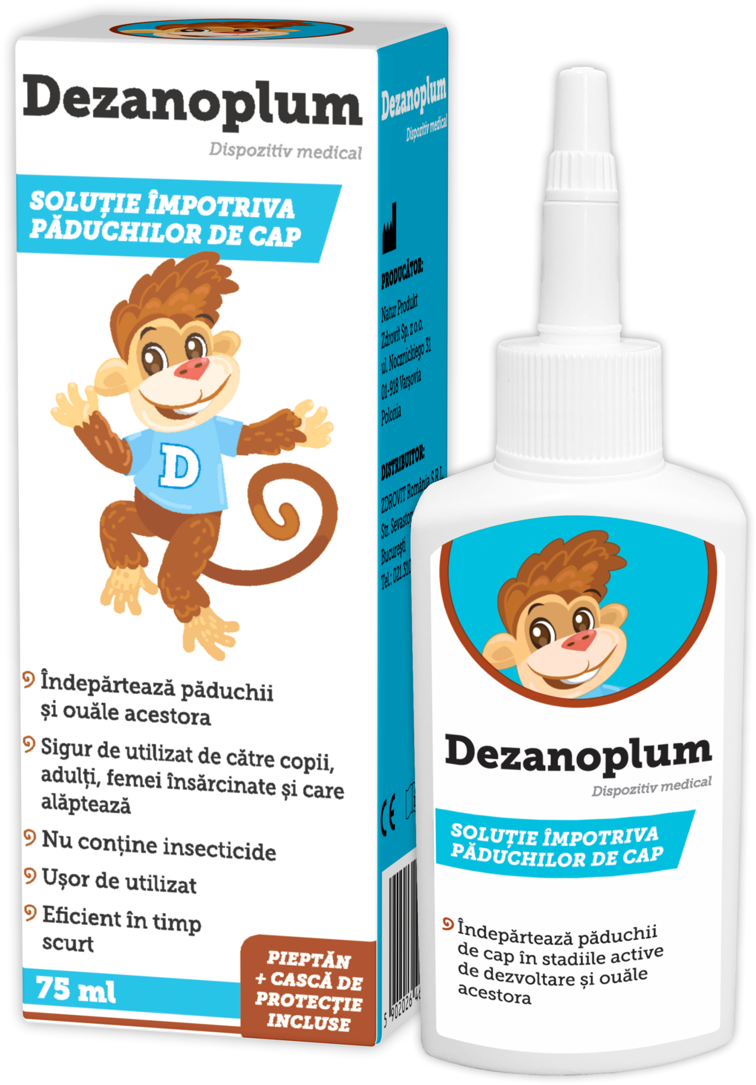 Dezanoplum Ambalaj Tub - Solutie Pentru Paduchi (1580x2248), Png Download