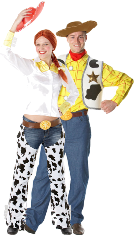 Adult Toy Story Woody Jessie Combination Jokers Masquerade - Andy And Jessie Toy Story Costume (500x793), Png Download