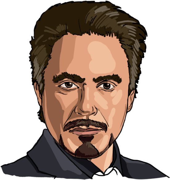 How To Draw Robert Downey Jr Step By Step - Illustration (600x600), Png Download