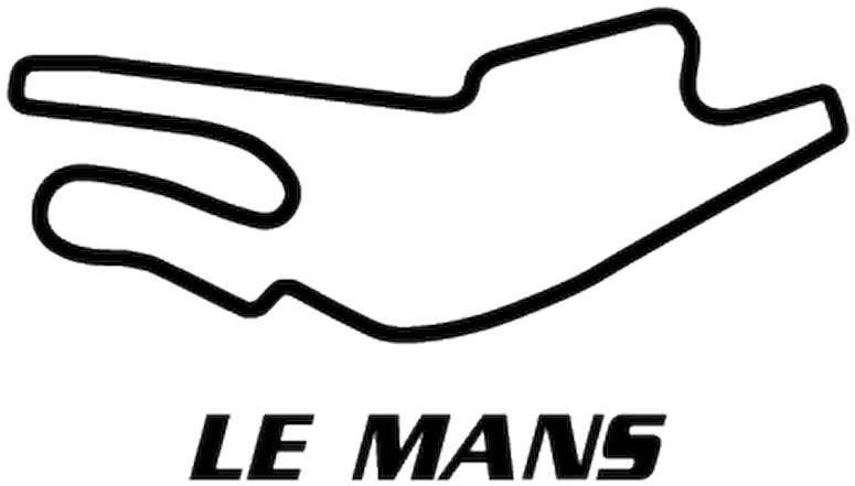 19035 Circuit Bugatti Le Mans 2 - Circuit Le Mans Stickers (800x800), Png Download