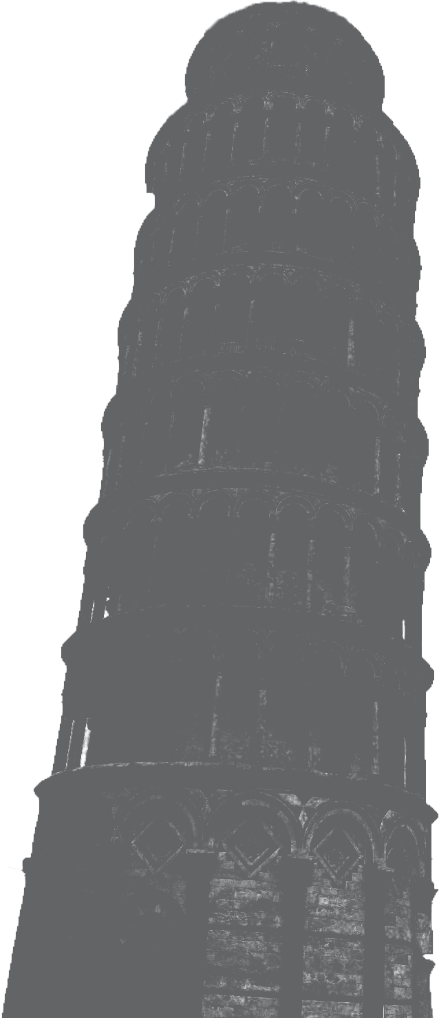 Leaning Tower - Tower (638x1479), Png Download