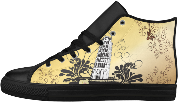 The Leaning Tower Of Pisa Aquila High Top Microfiber - Basketball Shoe (1000x1000), Png Download