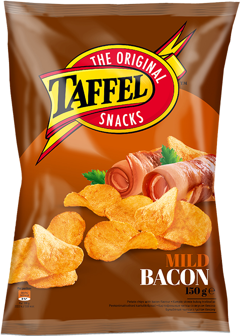 Potato Chips With Bacon Flavour - Taffel Чипсы (521x692), Png Download
