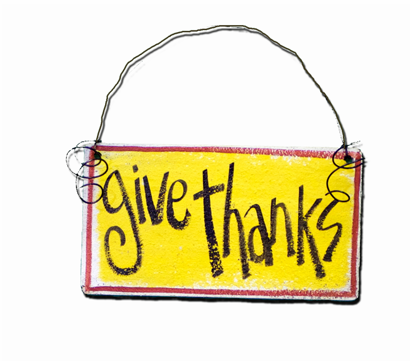 Give Thanks - Sign (800x704), Png Download
