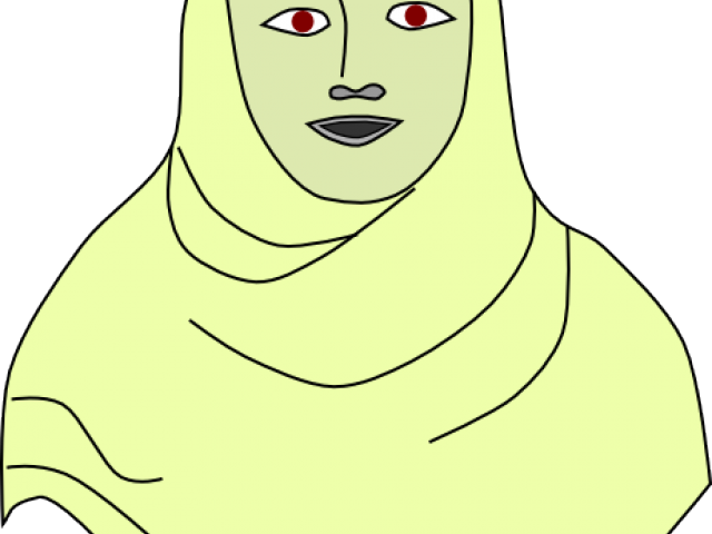 Beautiful Clipart Hijab - Cartoon (640x480), Png Download