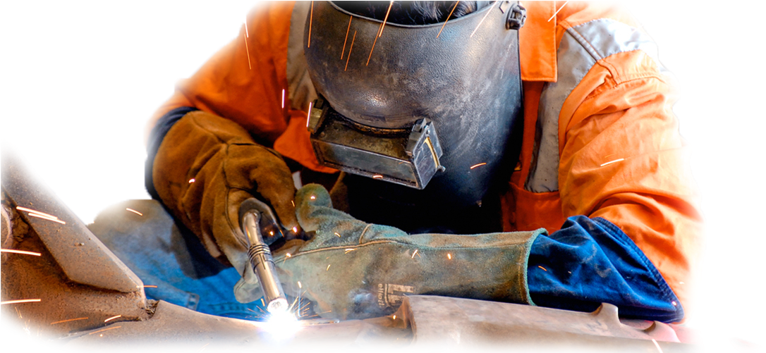 Welder - Metal Welding (1101x500), Png Download