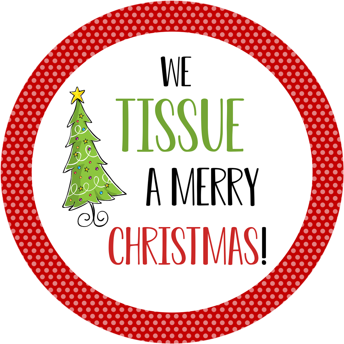 And That's It So Easy And So Cute, Right - Merry Christmas Tag For Neighbor (1200x1200), Png Download