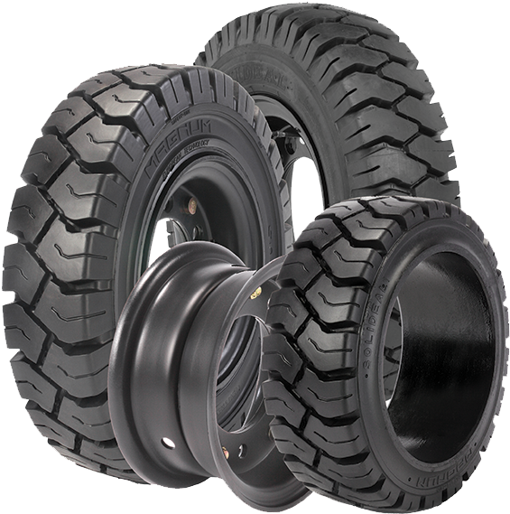 Forklift Winter Tires (585x600), Png Download