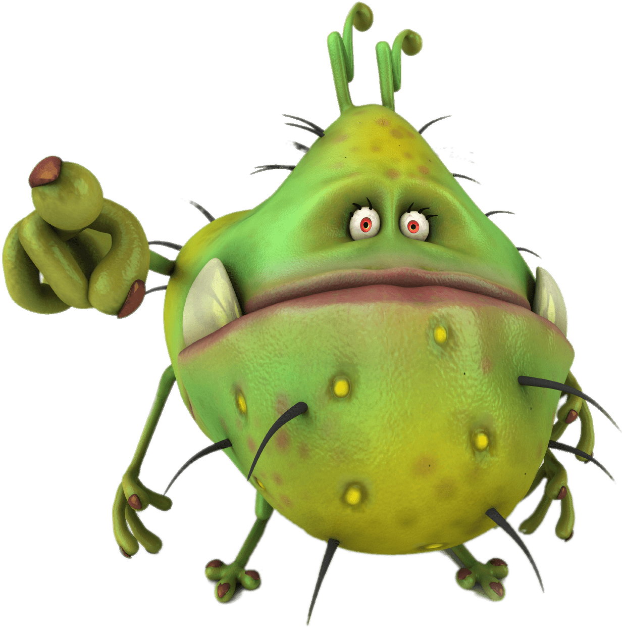 Download - Monster Thumbs Down (1386x1385), Png Download