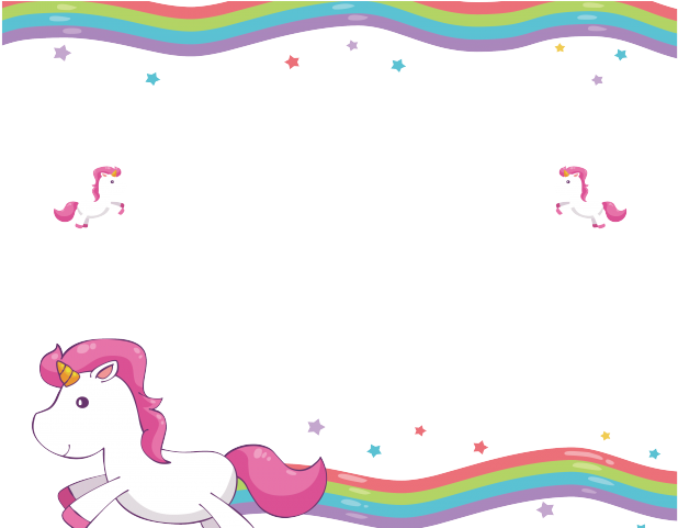 Decorative Border Clipart Invitation - Marco De Unicornio Png (640x480), Png Download