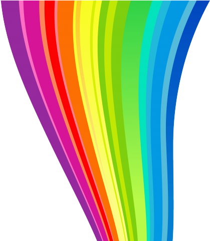 Rainbow Png Transparent Images - Graphic Design (640x480), Png Download