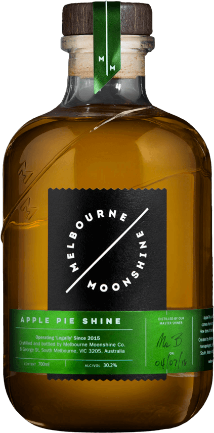 Melbourne Moonshine Apple Pie Shine Upmrkt - Glass Bottle (800x1000), Png Download