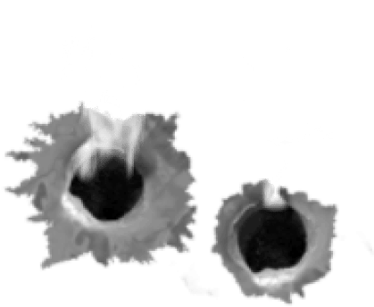 Bullet Hole (1094x350), Png Download