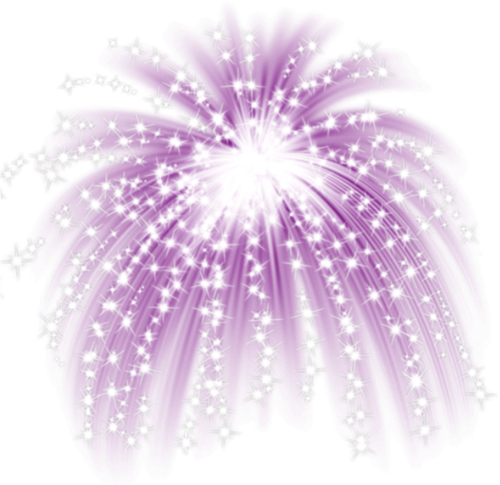 Sparkles Light Lights Party Christmas Newyear Purple - Fire Work Effect Png (1024x1024), Png Download