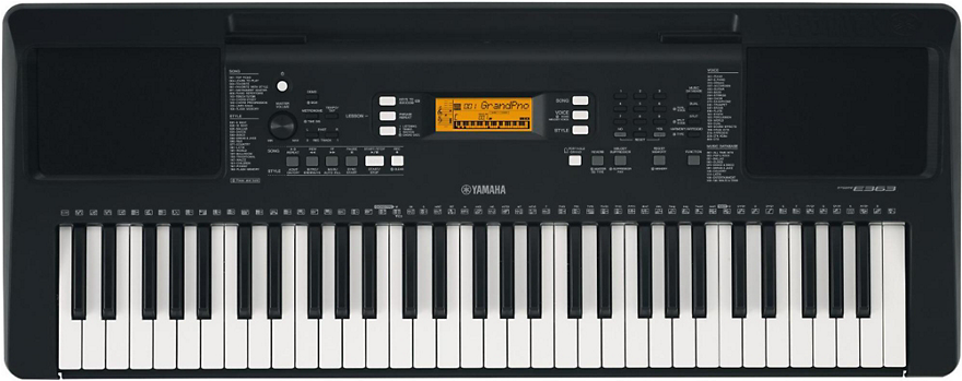 Teclado Yamaha Psr E363 (879x496), Png Download