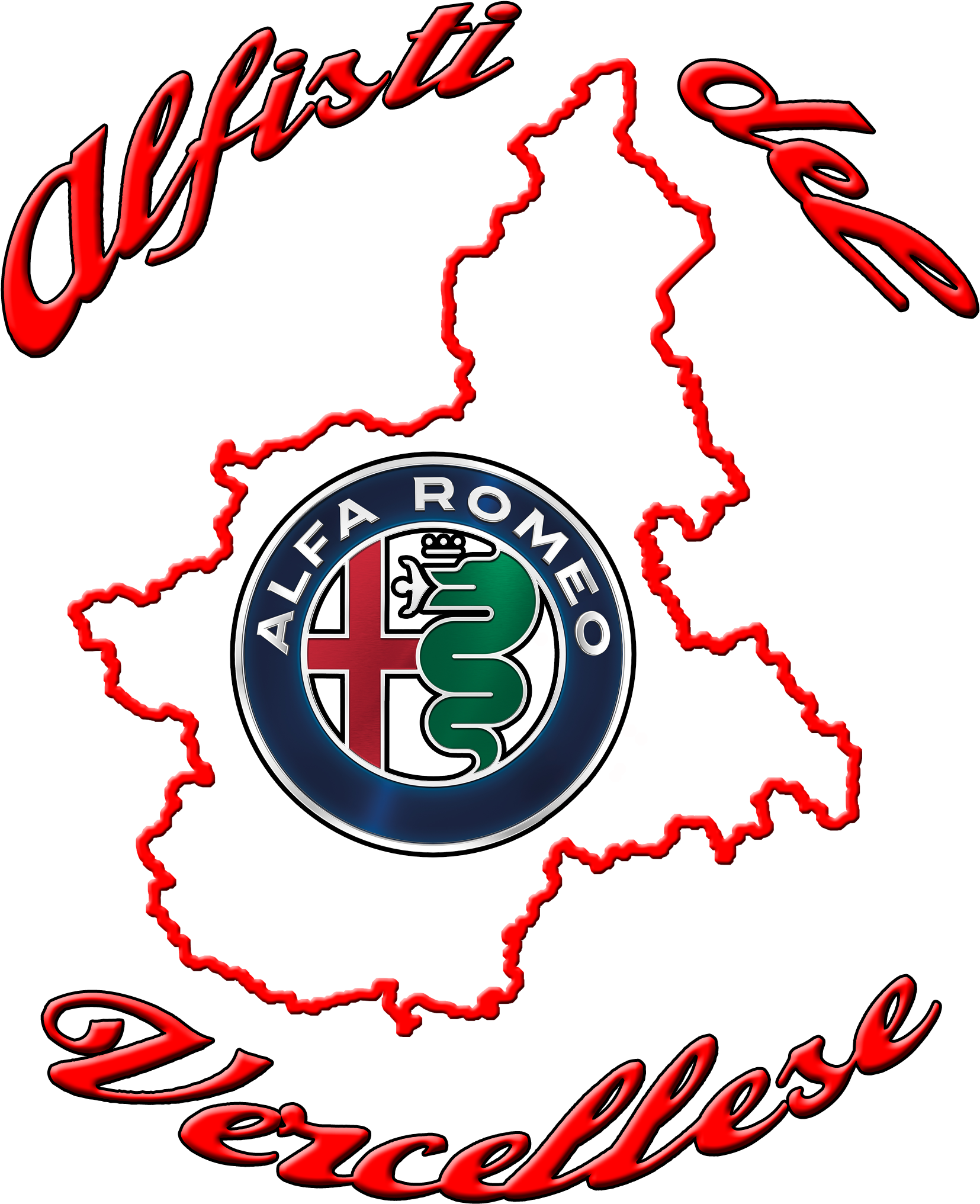 Alfisti Del Vercellese - Alfa Romeo (2292x2292), Png Download