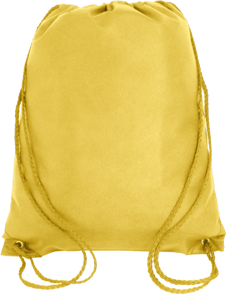 Budget Drawstring Bag Small Size Yellow - Black Drawstring Bag (809x1024), Png Download