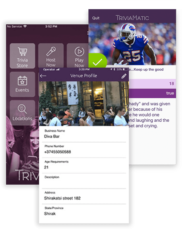 Triviamatic Mobile App To Run Trivia Nights At Your - American Football (719x833), Png Download