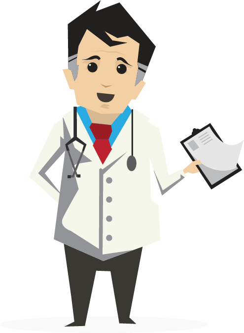 Thank You Doctor - Cartoon (495x675), Png Download