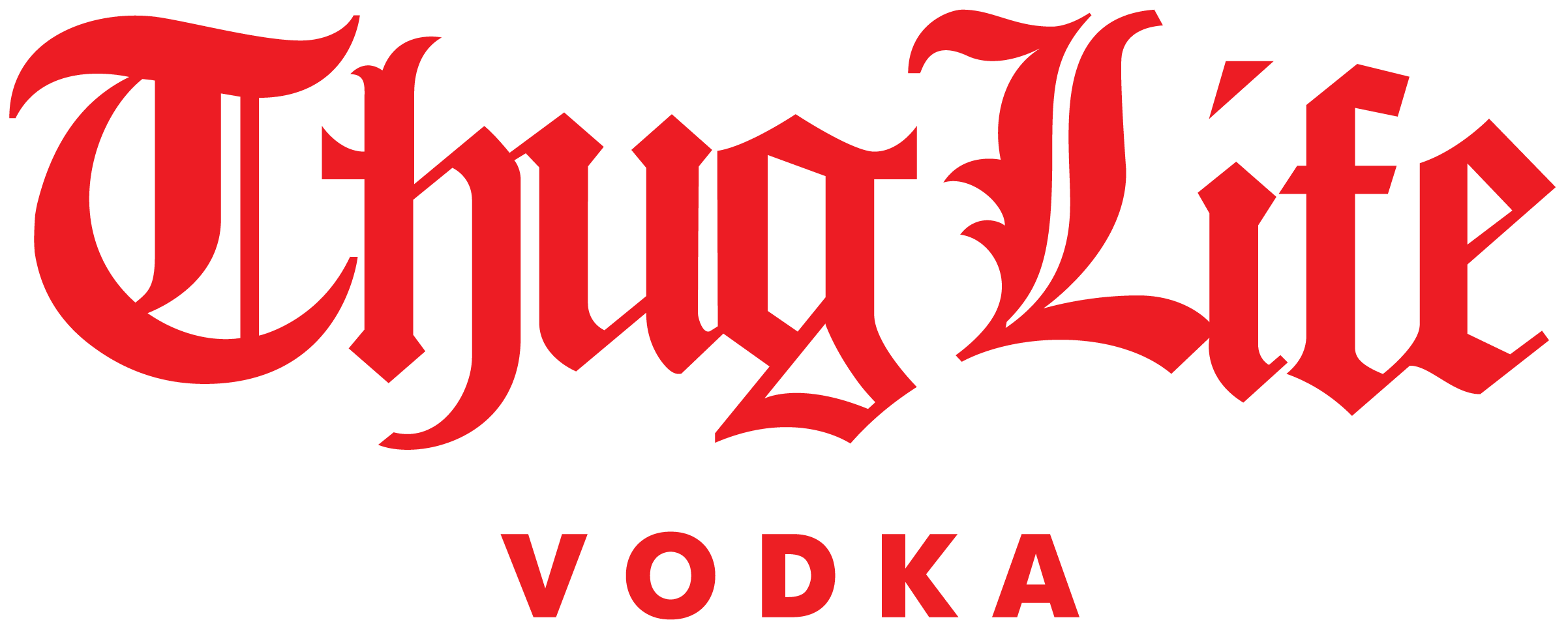 Thug Life, Vodka - Calligraphy (2500x1767), Png Download
