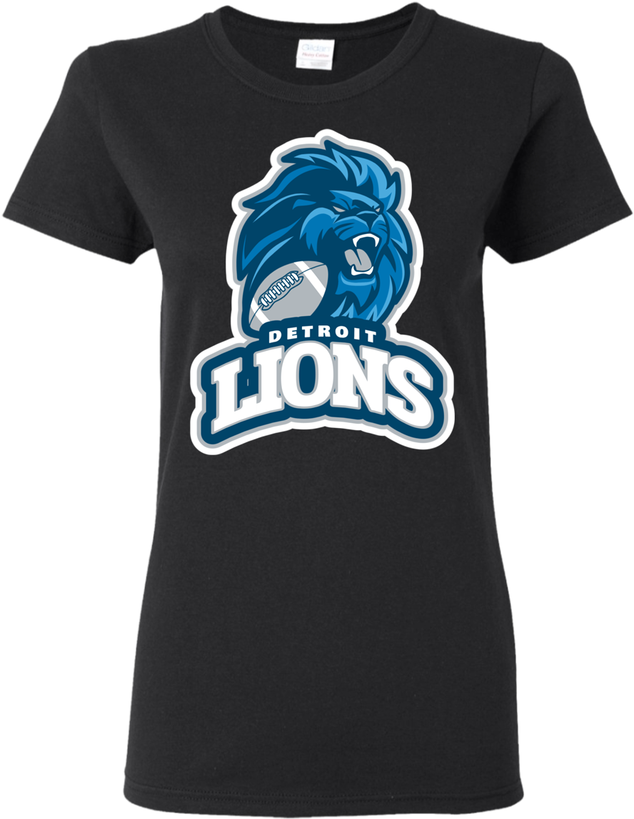 Women's Detroit Lions T-shirt - T-shirt (1155x1155), Png Download