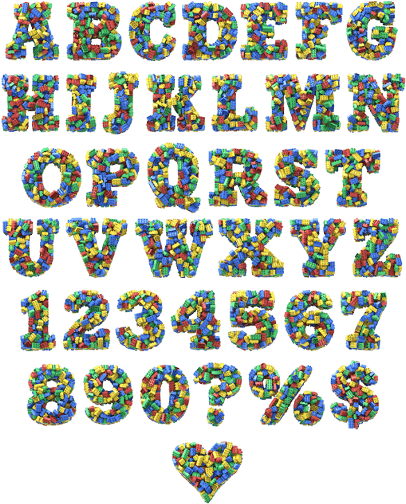 Buy Toy Cube Font And Refresh Your (595x753), Png Download