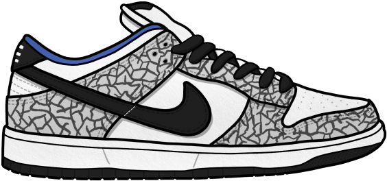 Gym Shoes Clipart Kobe Shoe - Nike Shoes Illustration Png (640x480), Png Download
