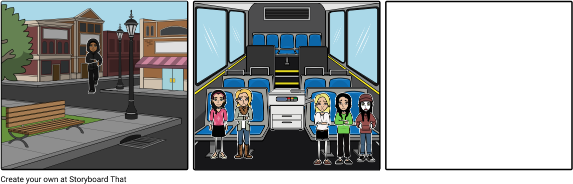 Tour Bus Time Machine - Newton's 1srt Law Storyboard (1164x385), Png Download