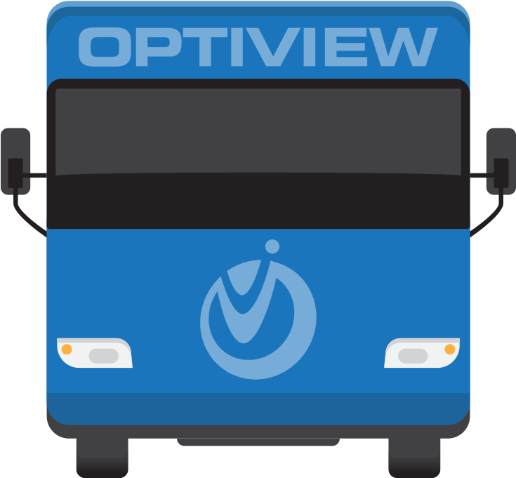 Welcome To The Optiview Tour Bus - Van (806x826), Png Download