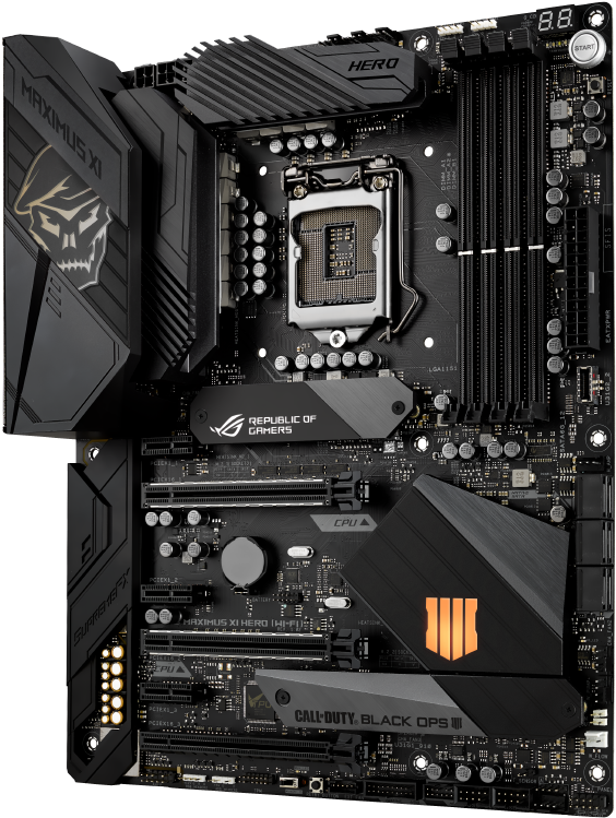 Rampage Vi Extreme - Asus Rog Maximus Xi Hero Wifi (742x875), Png Download